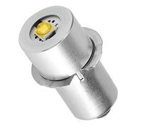 FILFEEL Ampoule de Remplacement de Lampe de Poche LED Haute luminosité P13.5S 3W pour Lampe de Travail d'urgence (Blanc chaud)