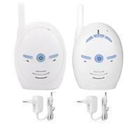 FILFEEL Babyphone Moniteur Audio Numérique pour Bébé Interphone sans Fil 2,4 GHz avec Fonction Vocale Bidirectionnelle, Longue Portée Jusqu'à 250 M (sans Batterie)(US)