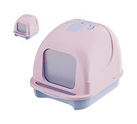 FILFEEL Bac à Litière pour Chat Entièrement fermé avec Contrôle des Odeurs dans Un Grand Espace avec Accès Facile à l'avant et Trous de Ventilation (Grand)