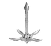 FILFEEL Bateau à Grappin Pliable Universel - 0,5 Kg en Acier au Carbone Antirouille avec Corde de 20 M pour Kayaks, Pneumatiques et Petits Bateaux