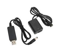 FILFEEL Batterie Factice de Décodage Complet de Coupleur CC FW50 avec Câble Adaptateur USB pour Caméras de Série