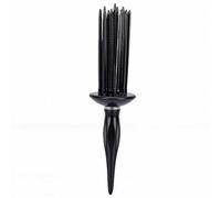 FILFEEL Bigoudi pour Cheveux Moelleux, Peigne à Volume D'air Non Dommageable avec 17 Dents Arrondies pour des Boucles Volumineuses, Poignée Texturée, Brosse à Cheveux de Voyage Compacte