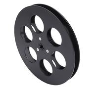 FILFEEL Bobine de Bande Vide de 7 Pouces pour Enregistreur Studer Reel to Reel - Bobine de Bande Sonore Universelle Ouverte de 4 Pouces avec Bride NAB et 6 Trous Coupe-vent - de Réception en (BLACK)