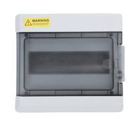 FILFEEL Boîte de Distribution électrique IP66 à 9 Voies - Boîtier de Disjoncteur PC/ABS avec Fenêtre Transparente, Rail DIN et Verrouillage par Mot de Passe pour une Utilisation Extérieure et