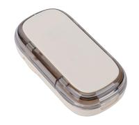 FILFEEL Boîte Portative de Diviseur de comprimé de Séparateur de Pilule de Coupeur de comprimé avec le Guide de Centrage pour les Petits et Grands Comprimés de 2mm 15mm (WHITE)