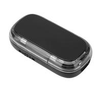 FILFEEL Boîte Portative de Diviseur de comprimé de Séparateur de Pilule de Coupeur de comprimé avec le Guide de Centrage pour les Petits et Grands Comprimés de 2mm 15mm (BLACK)
