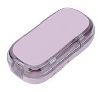 FILFEEL Boîte Portative de Diviseur de comprimé de Séparateur de Pilule de Coupeur de comprimé avec le Guide de Centrage pour les Petits et Grands Comprimés de 2mm 15mm (PINK)