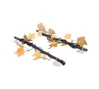 FILFEEL Branches de Reptiles avec Ventouses - 2 Branches Grimpantes en Plastique pour Décoration de Terrarium, Texture d'écorce, Stable et humidité-, 45 Cm pour Dragons Barbus, Geckos, Caméléons