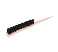FILFEEL Brosse à Cheveux, Brosse en Nylon à 3 Rangées pour le Volume et le Coiffage, Poignée Ergonomique avec Queue Arrondie, pour un Usage en Salon et à la Maison (Rosâtre)