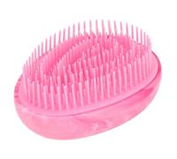FILFEEL Brosse à Cheveux en Forme d'œuf Rouge rosé, Peigne Coiffant Portable pour un Démêlage et un Soin Capillaire Effort, 4 Pièces