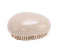 FILFEEL Brosse à Cheveux Multifonctionnelle en Forme d'œuf, 4 Pièces, Masseur de Cuir Chevelu et Peigne Anti-nœuds pour la Maison et le Bureau (Jaune Terre)