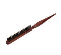 FILFEEL Brosse à Taquiner Peigne à Taquiner Brosse de Définition de Boucles Poignée Ergonomique avec Sanglier et Queue Conique en Nylon pour le Contrôle des Frisottis et le Massage du