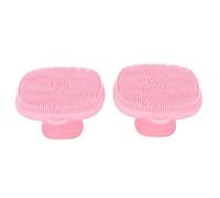 FILFEEL Brosse Nettoyante pour le Visage en Silicone avec Poignée Convexe Antidérapante et Trou de Suspension pour Massage du Visage, Soins de la Peau en Voyage (PINK)