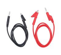 FILFEEL Câble de Test en Silicone, Fiche Banane en Laiton, Câble électrique 70035-1 pour Testeur de Tension de Batterie de Voiture et de Camion