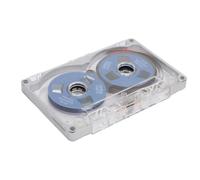 FILFEEL Cassette Sonore Vierge Bobine à Bobine, 55 Minutes, Coque en Aluminium de Type I pour l'enregistrement de Musique avec Roues en Métal Brillant (Plaque Bleue à Cadre argenté)
