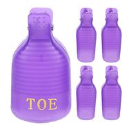 FILFEEL Clips de Déménagement en Gel Polonais Pack de Fonctionnement Facile à 5 Ongles Tool à Maison Salon Toenail Fabrice-hors du Capuchon (violet)