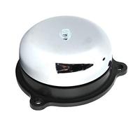 FILFEEL Cloche électrique de 100 Mm 4 Pouces, Bobine de Cuivre Pur, Alarme sans Signal D'étincelle avec Coque en Acier Inoxydable, pour école et Usine (DC12V)