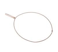 FILFEEL Collier de Respiration Consciente, Soulagement du Stress, Outil de Relaxation de l'anxiété pour des Exercices de Respiration Conscients et Contrôlés avec Pendentif en Acier pour (Or Rose)