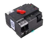 FILFEEL Commutateur de Transfert Automatique Double Alimentation 2P 100 A monté sur Rail DIN ATS pour Systèmes PV AC 220 V 50/60 Hz - Alimentation Ininterrompue avec Commutation <50 Ms et Boîtier PC