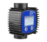 FILFEEL Compteur à Affichage Numérique, Débitmètre D'Eau à Filetage Interne de 1 Pouce avec écran Transparent, pour, Produit Chimique, Eau,