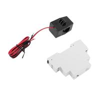 FILFEEL Compteur d'énergie WiFi monophasé sur Rail DIN avec Transformateur de Courant pour la des Applications en Temps Réel - 100-240 V AC, 0,2-63 A et Compatible avec Assistant