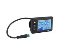 FILFEEL Compteur électrique à écran LCD avec Connecteur 5 Broches - Grand écran rétroéclairé, Boîtier ABS, Support de Guidon Universel pour Vélos électriques et Scooters électriques