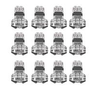 FILFEEL Connecteurs de Robinet en T Basse Tension, Connecteur d'épissure de Fil Rapide sans Soudure à 3 Voies pour Installations Automobiles et LED 12 Pièces