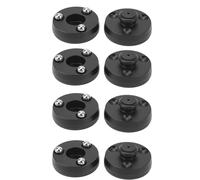 FILFEEL Coussinets d'isolation de Haut-Parleur HiFi, Amortisseur de Vibrations en Aluminium 39x24mm pour Caisson de Basses, Amplificateur CD DVD (IF4023B Noir)