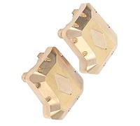 FILFEEL Couvercle de Différentiel d'essieu Arrière en Laiton, Contrepoids pour Pièces de Mise à Niveau des Performances de Voiture /10 RC, 2 Pièces
