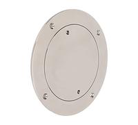 FILFEEL Couvercle de Trou d'inspection de Plaque de Pont Ronde de 5 Pouces - Couvercle de Bateau en Acier Inoxydable 316 avec Finition Polie Miroir pour Yachts et Navires de Pêche