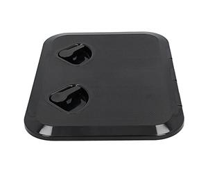 FILFEEL Couvercle d'inspection d'accès au Pont avec Serrure pour Bateau Marin 17-/4x12-3/8 Pouces (Black)