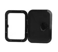 FILFEEL Couvercles d'éclosion du Pont de Bateau, 1PC Marine Deck Access Hordes Rectangle Boat Hayes 270 Mm X 375 Mm pour Le Navire Marin RV Yacht (Black)
