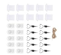 FILFEEL Ensemble de Bouchons en Forme de Cœur - 10 Bouchons de Bouteille sur le Thème de l'amour Romantique avec 10 Cartes de Remerciement, Sacs Cadeaux et un Rouleau de Corde de Chanvre pour