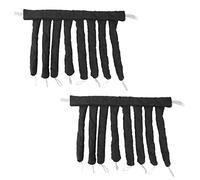 FILFEEL Ensemble de Rouleaux pour un Coiffage sans Effort-2 Pièces Bandeau de Tige de Friser pour les Types de Cheveux, Doux et (BLACK)