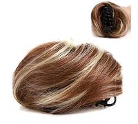 FILFEEL Extensions de Cheveux Synthétiques à Clips avec Queue de Cheval pour Femme avec Peignes - Ajoute du Volume - Queue de Cheval Naturelle Relookée en Quelques Secondes pour u (8)
