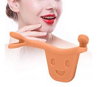 FILFEEL Face Smile Trainer, 2 Couleurs D'exercice Facial en Silicone de qualité Alimentaire pour les Lèvres, avec Entraînement Musculaire élastique pour Corriger le Sourire et Raf (ORANGE)