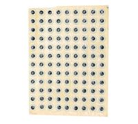 FILFEEL Fish Eyes for Lures Sticker, Lure Eyes Sticker Fishing Fishing avec 100 Faux Yeux 0.3 Pouces de Pêche 3D Super Simulation pour Divers Appâts de Bricolage et Adhésifs (Couleur Lumineuse)