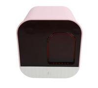 FILFEEL Grand Bac à Litière pour Chat fermé avec Portes Battantes à Double Sens, Pelle et Pack de Charbon Actif, Nettoyage Facile pour Garder L'air Frais (Rose)