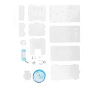 FILFEEL Hamster Transparent - Petit Animal en Acrylique de qualité Supérieure avec Roue d'exercice Silencieuse, Design ventilé et Kit d'accessoires de 44 Pièces pour Hamsters Syriens