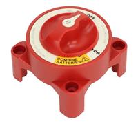 FILFEEL Interrupteur d'arrêt de Batterie Marin 350A, Interrupteur de Déconnexion à 4 Bornes pour Camping-car, Bateau, Automobile, 32V, Isolation Sûre et Durée de Vie de la Batterie (5511E)