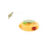 FILFEEL Jouet électrique pour Chat - Kaki Rotatif Automatique - Baguette Interactive pour Chats et Chatons d'intérieur, Moteur Silencieux, Plastique, alimenté par Piles