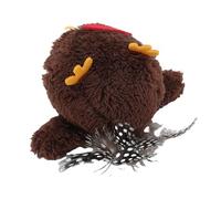 FILFEEL Jouet Interactif pour Chat en Forme d'oiseau - Jouet en Peluche Douce activé par Le Mouvement avec Sons de Gazouillis et Mouvement Automatique pour Chats d'intérieur - Batterie