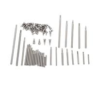 FILFEEL Kit de Réparation de Basson - Vis de Fixation en Acier à Outils Professionnels, Tiges Filetées et Blocs Rainurés pour la Réparation des Instruments de Basson et l'entretien des Bois -