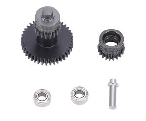 FILFEEL Kit Engrenage pour Extrudeur 2, Gear en Acier traité DLC, Vis