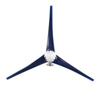 FILFEEL Kit Générateur d'énergie éolienne 1 200 W avec 3 Pales pour Le Chargement Domestique, Marin et Hors réseau. (Blue #17)