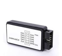 FILFEEL LA1002 Mini Portable USB 5MHz 24M 8 Canaux Analyseur Logique Ensemble de Périphériques avec Câbles Compact Analyseur Logique de Haute Qualité pour L'électronique Automobile