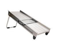 FILFEEL légumes Polyvalent de 4 Po - Hachoir Manuel en Acier Inoxydable avec 4 Lames Interchangeables pour Trancher, Râper, Gratter les Pommes de Terre, les Oignons, les Carottes - Compact Di