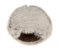 FILFEEL Lit de Grotte pour Chat en Peluche Douce, Semi-fermé, Confortable et Chaud, Lit de Couchage Universel pour Animaux de Compagnie, pour Chats et Chiens (XL)