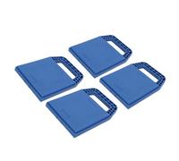 FILFEEL Lot de 4 Coussinets de Stabilisation pour Camping-Car 16,5 X 16,5 Cm - Coussin de Nivellement à Verrouillage avec Poignée pour Vérins à Ciseaux Hydrauliques - S'enfonce sur Une Terrasse en