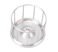FILFEEL Mangeoire pour Tortues en Acier Inoxydable - Plat d'alimentation Peu Profond 304 de qualité Alimentaire avec Base Antidérapante pour Tortues et Reptiles, Idéal pour la Nourriture, Le